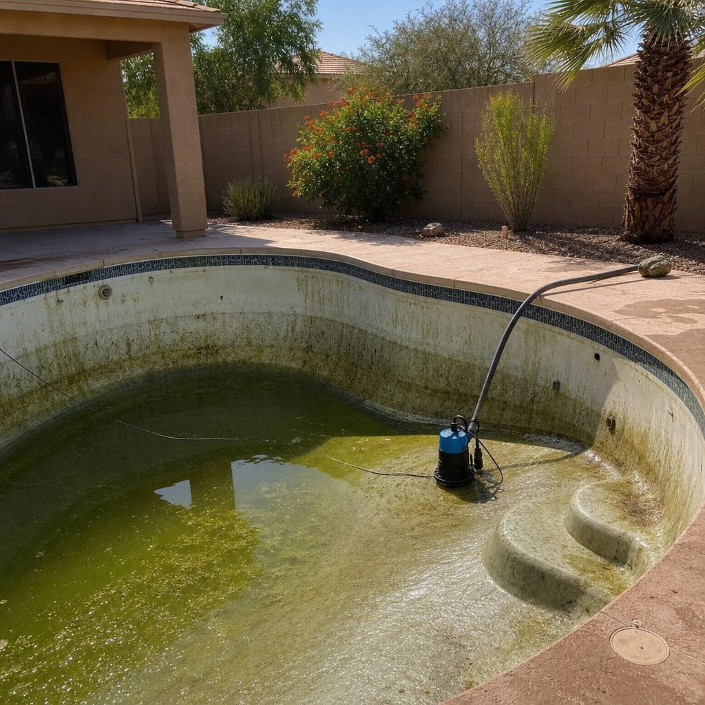 Green Pool Cleanup in Mesa, AZ